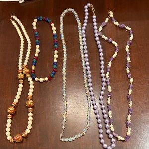 Elegant Multicolor Beaded Necklace Set